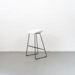 6 Hay about a stool AAS38 Wit leer 75 cm, Huis en Inrichting, Barkrukken, Niet ingevuld, Niet ingevuld, Zo goed als nieuw, Metaal