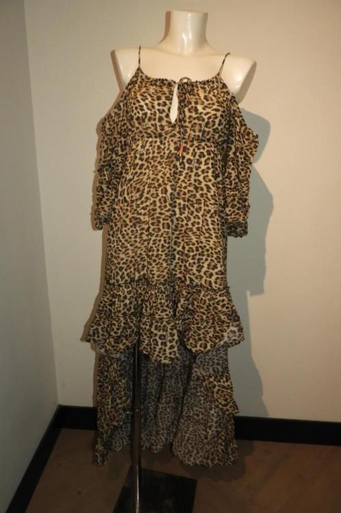 Blumarine jaguar print jurk voorkant kort achterkant langI40, Kleding | Dames, Jurken, Nieuw, Maat 34 (XS) of kleiner, Overige kleuren