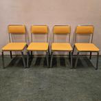 4 vintage eetkamerstoelen 4 retro stoelen buizenframe 60', Kolibrivintagehal@gmail.com, Gebruikt, Overige kleuren, Aaldertgeertsstraat 43 Olst