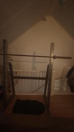 Squat rek en roeibank, Sport en Fitness, Ophalen, Zo goed als nieuw, Krachtstation