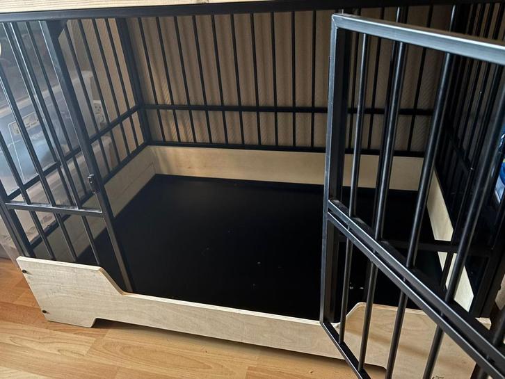 Hondenbench - Zwart - XL - 112x73x85 cm, Dieren en Toebehoren, Hondenbenches, Zo goed als nieuw, Ophalen