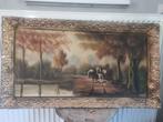 schilderij bosbouw, Antiek en Kunst, Kunst | Schilderijen | Klassiek, Ophalen of Verzenden
