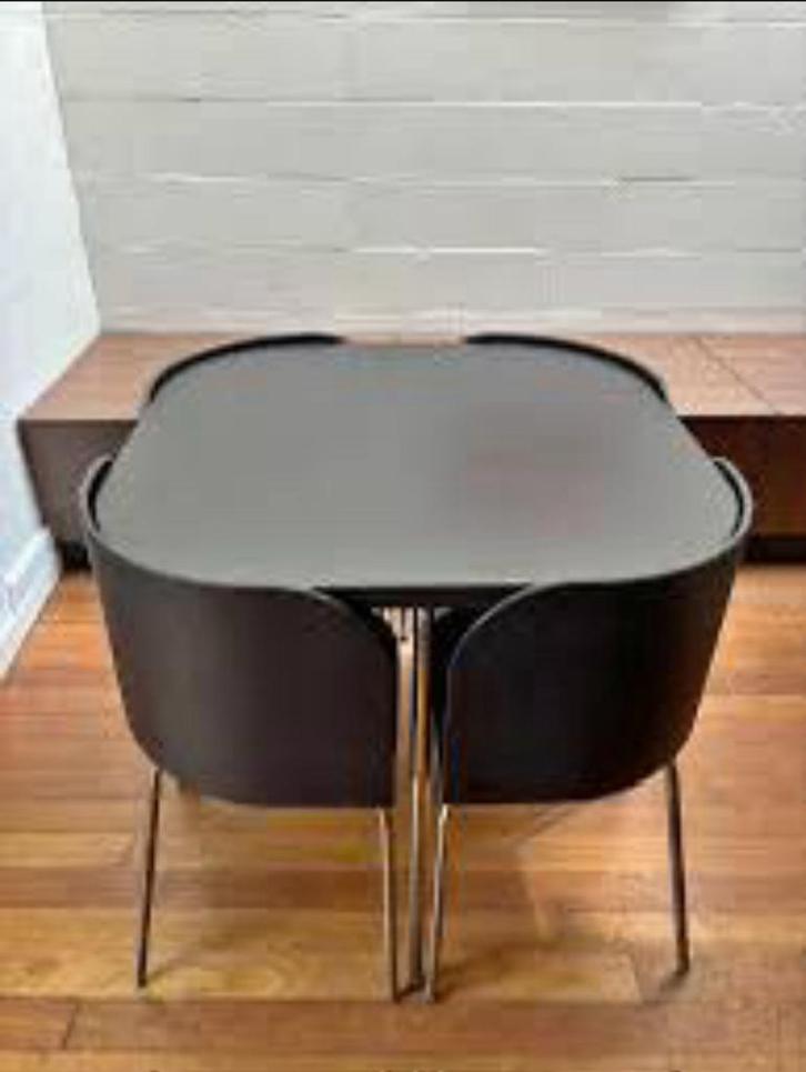 Ikea fusion vintage tafel met 4 stoelen, Auto-onderdelen, Ruiten en Toebehoren, Gebruikt, Ophalen