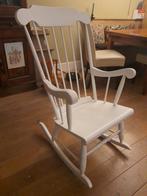 Schommelstoel wit, Ophalen, Wit, Hout, Eén