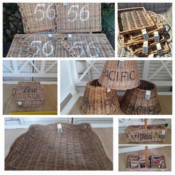 Partij rattan riviera maison spullen. beschikbaar voor biedingen