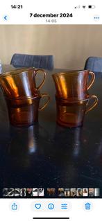 Duralex Amber Theeglazen - Set van 4, Huis en Inrichting, Keuken | Servies, Glas of Glazen, Ophalen of Verzenden, Effen, Glas