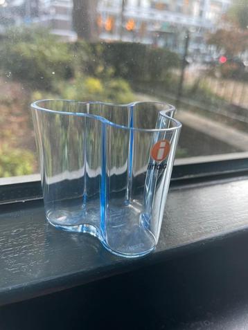 Iittala alvar aalto miniatuur vaas aqua blue 5,5cm beschikbaar voor biedingen