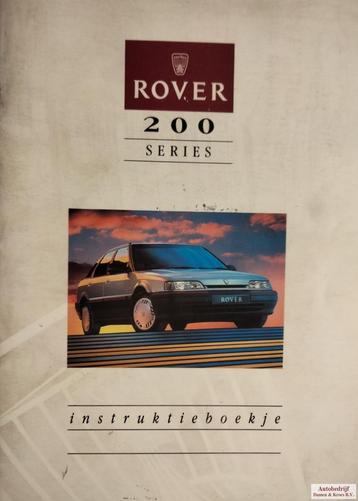 Handboek Rover 200 serie 216 GSi, 216 GTi, 16V Instructieboe beschikbaar voor biedingen