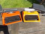 Vintage typemachine cortina oranje of geel in koffer, Diversen, Typemachines, Gebruikt, Ophalen of Verzenden