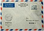 1e vlucht Praag-Wenen (15-1-1950), Ophalen of Verzenden, Envelop