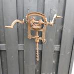 Antieke boor , brocante handboor , stoeltjes boor, Antiek en Kunst, Antiek | Gereedschap en Instrumenten, Ophalen of Verzenden