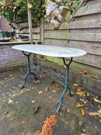 Marmeren tafel te koop en stoel, Tuin en Terras, Tuintafels, Ophalen, Gebruikt
