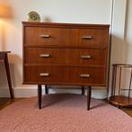 Vintage  houten ladekast / commode / kastje, Ophalen, Gebruikt, 50 tot 70 cm, 100 cm of meer