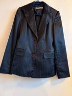 Zwart colbert met krijtstreep, Ophalen of Verzenden, Zo goed als nieuw, Maat 36 (S), Zwart