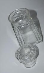 Facet geslepen zwaar kristallen stopfles met stop, Antiek en Kunst, Ophalen of Verzenden