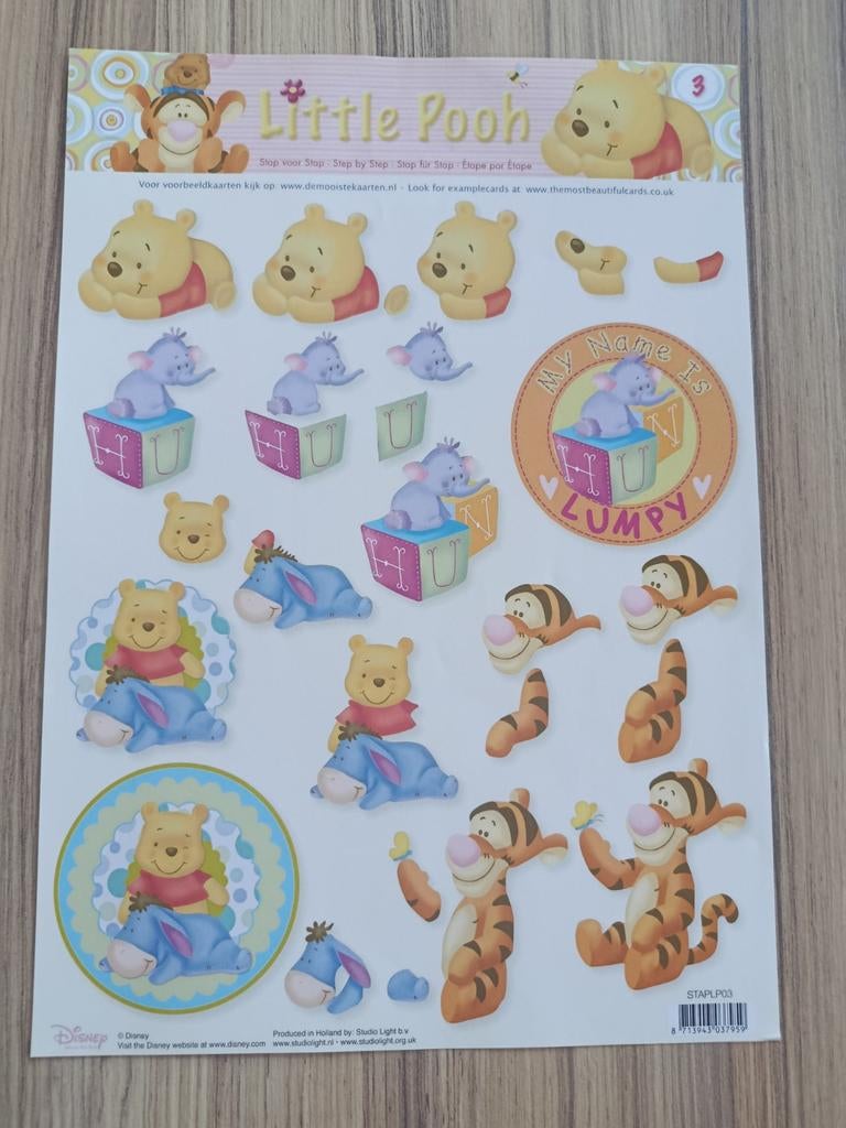 Knipvellen Disney,, Hobby en Vrije tijd, Kaarten | Zelf maken, Verzenden, Nieuw, Disney, Knipvel