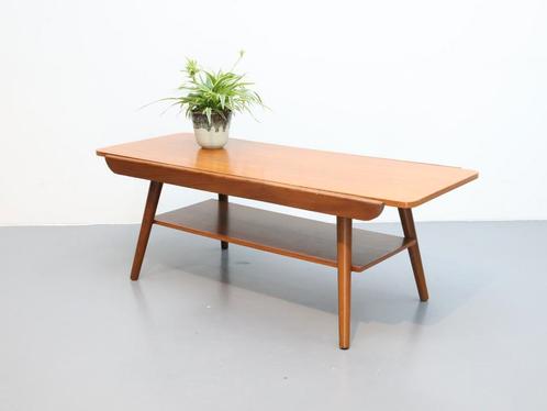 Vintage salontafel teak omkeerbaar tafelblad, Huis en Inrichting, Tafels | Salontafels, Zo goed als nieuw, Teakhout, Kunststof