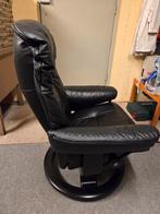 Stressless sunrise draaifauteuil medium zwart, Huis en Inrichting, Fauteuils, Ophalen, Zo goed als nieuw, 75 tot 100 cm, 50 tot 75 cm