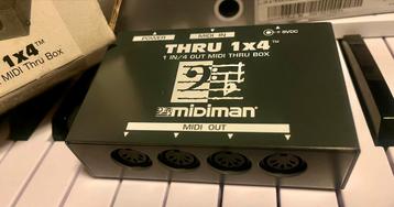 Midiman THRU 1x4 MIDI Thru Box MIDI splitter zgan beschikbaar voor biedingen