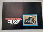 Folder Honda CB 900F Bol d'Or, Motoren, Handleidingen en Instructieboekjes, Honda