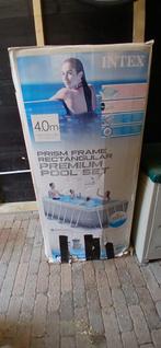 Intex Prism zwembad 400x200 cm, trap en zandfilterpomp!!, Ophalen, Gebruikt, 200 tot 300 cm, 80 tot 120 cm