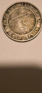 Zeldzame 5 Cent Leopold II 1895, Vóór koninkrijk, Zilver, Ophalen of Verzenden, Losse munt