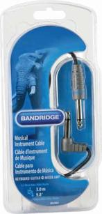 Bandridge BAL6003 audio kabel 3 m 6.35mm Zwart, Grijs, Nieuw, 2 tot 5 meter, Luidsprekerkabel, Ophalen of Verzenden