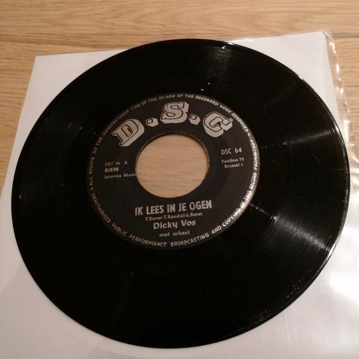 Dicky Vos /ik lees in je ogen (zeldzaam piraten topper), Cd's en Dvd's, Vinyl | Nederlandstalig, Gebruikt, Levenslied of Smartlap
