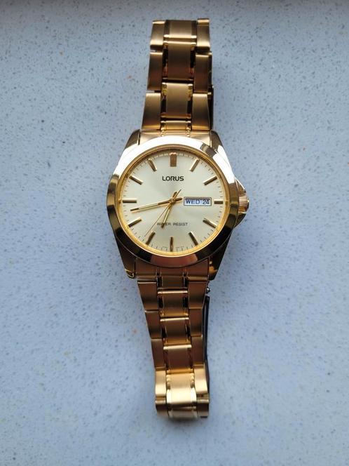 Stalen Lorus Horloge, Sieraden, Tassen en Uiterlijk, Horloges | Dames, Zo goed als nieuw, Polshorloge, Overige merken, Staal, Staal
