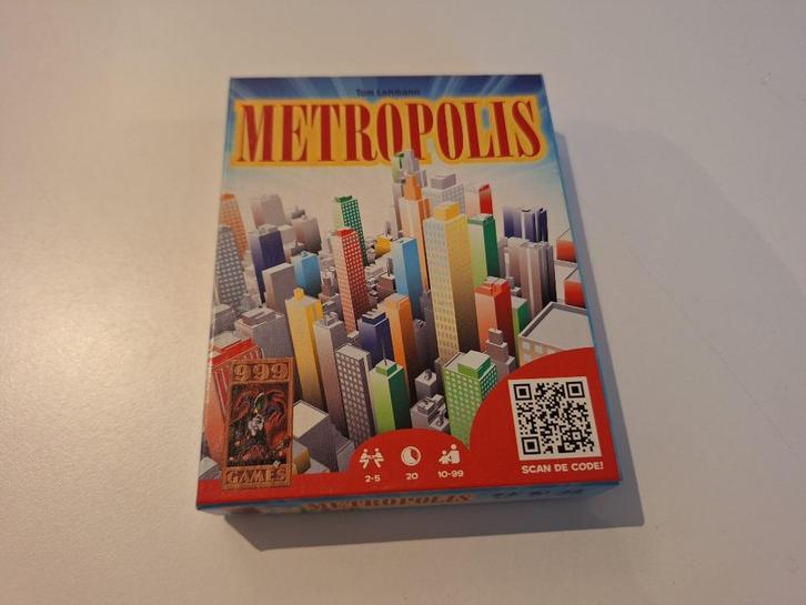 999-games, Metropolis, Hobby en Vrije tijd, Gezelschapsspellen | Kaartspellen, Zo goed als nieuw, Een of twee spelers, Drie of vier spelers