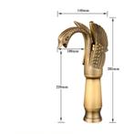 Wastafelkraan GOUD en Brons ZWAAN Uniek Dubai Sjeik, Overige kleuren, Nieuw, Minder dan 100 cm, 25 tot 50 cm