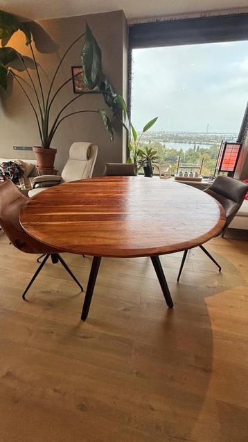 Ronde Acaciahouten Tafel - 140cm - Light&Living beschikbaar voor biedingen