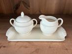 Wedgwood Edme, suiker- en roomstelletje op presenteerblaadje, Ophalen