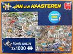 2 Jan van Haasteren puzzels van 1000 stukjes in 1 doos, Ophalen of Verzenden, Legpuzzel, Meer dan 1500 stukjes, Zo goed als nieuw