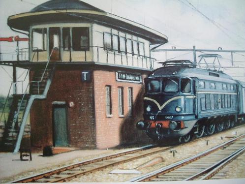 Spoorwegschilderijen van Hans Kaas., Verzamelen, Spoorwegen en Tramwegen, Gebruikt, Trein, Boek of Tijdschrift, Ophalen of Verzenden