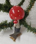 Oude Antieke AJEKO kerstbal  paddenstoel, Verzenden, Gebruikt