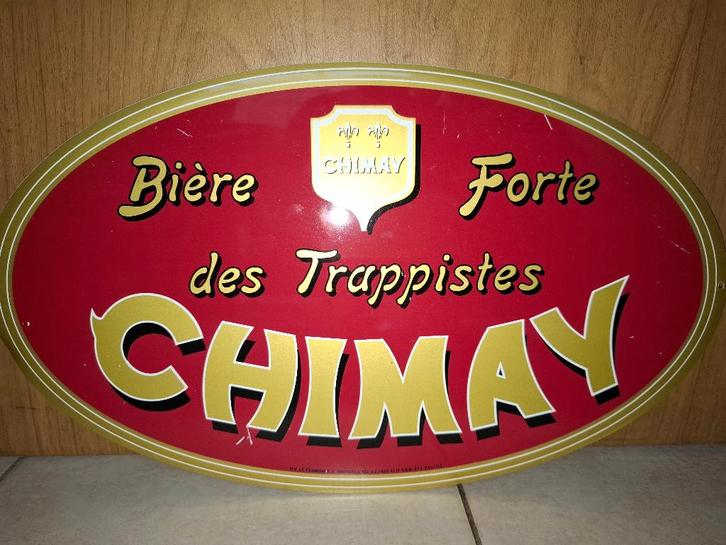 reclamebord Chimay bier, Verzamelen, Biermerken, Nieuw, Reclamebord, Plaat of Schild, Overige merken, Ophalen of Verzenden