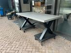 Eettafel betonlook 200x100, Huis en Inrichting, Tafels | Eettafels, 200 cm of meer, Zo goed als nieuw, Vijf personen of meer, Rechthoekig