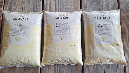 3 zakken Callebaut White Ice Chocolate ijs chocolade wit, Diversen, Levensmiddelen, Ophalen of Verzenden