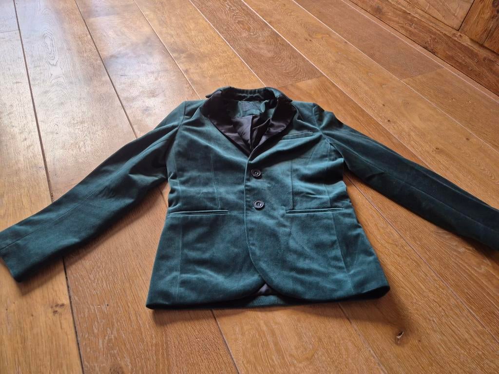 Groene colbert, 134-140, Ophalen of Verzenden, Zo goed als nieuw, WE, Jongen