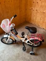 Alpina peuterfietsje 12” met mandje - Zo goed als nieuw!, Ophalen, Zo goed als nieuw, 14 inch of minder
