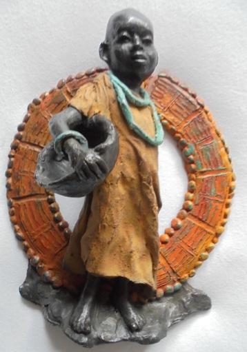 Marianne Houtkamp."Voeding" 2009. Prachtig patina! beschikbaar voor biedingen