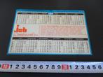 sticker kalender 1989 jc biesheuvel bv croy, Ophalen, Zo goed als nieuw, Bedrijf of Vereniging