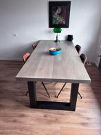 Robuuste eettafel, Huis en Inrichting, Tafels | Eettafels, Ophalen, Modern strak, 200 cm of meer, 50 tot 100 cm