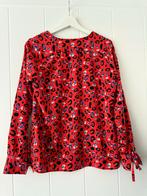 Geisha Rode Blouse met Luipaardprint - Maat M, Ophalen of Verzenden, Zo goed als nieuw, Maat 38/40 (M), Rood
