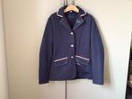 Blauw QHP wedstrijdjasje, maat 140, Dieren en Toebehoren, Paardrijkleding, Ophalen of Verzenden, Gebruikt, Kinderen, Bovenkleding