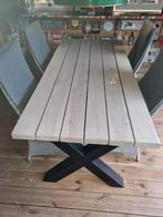 tafel tuintafel mancave, Tuin en Terras, Ophalen, Zo goed als nieuw, Hout