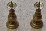 Vintage messing kaarskandelaars, 2 stuks, Ophalen of Verzenden, Overige materialen