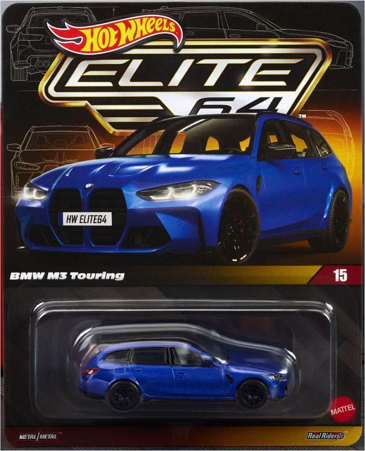 Hot Wheels Premium Elite 64 BMW M3 Touring in Protector, Kinderen en Baby's, Speelgoed | Speelgoedvoertuigen, Nieuw, Ophalen of Verzenden
