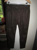G036 ESPRIT mt 40 jeans donkerbruin coated wax splitje, Lang, Esprit, Maat 38/40 (M), Bruin
